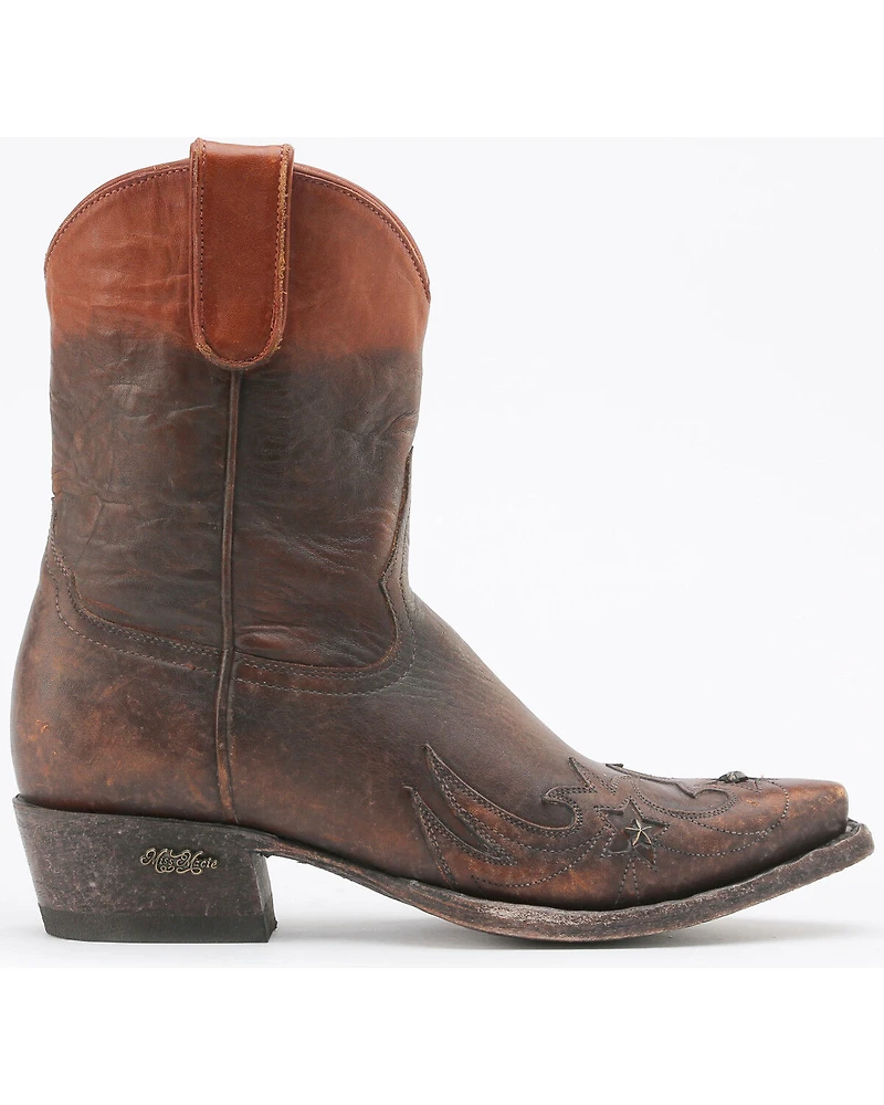 Miss Macie Women's Brown Weatherford Boots - Snip Toe