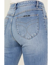 Rolla's Women's Medium Wash Mid Rise Miller Cropped Jeans
