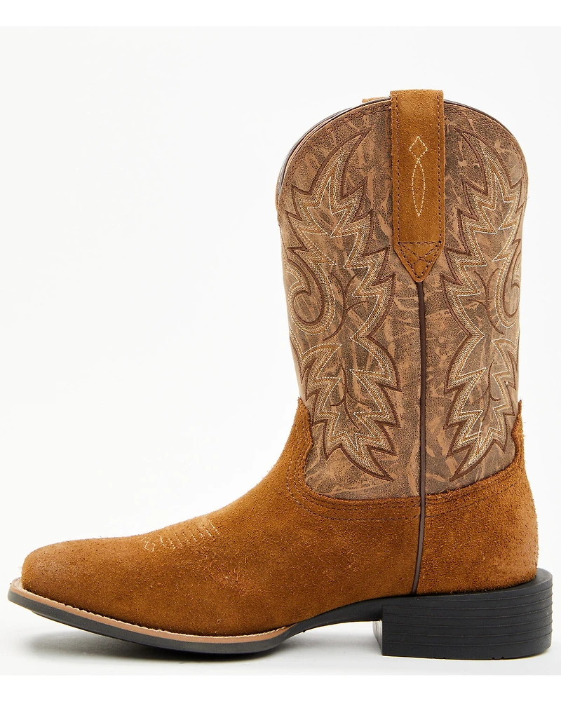 Cody James Men's Badge Xero Gravity™ Roughout Western Boots - Broad Square Toe