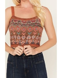 Cleo + Wolf Women's Cropped Sweater Cami