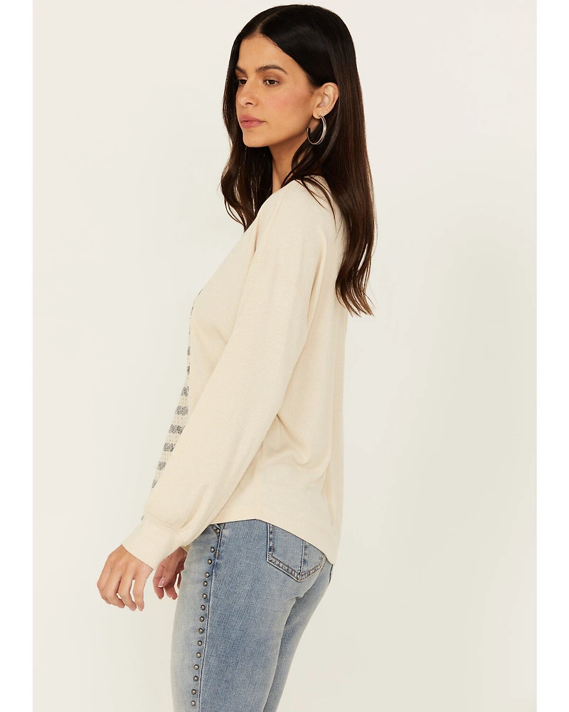 Cruel Girl Women's Long Sleeve Knit Top