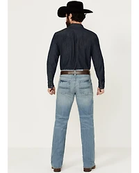 Cody James Men's Hamshackle Wash Duke Relaxed Bootcut Stretch Denim Jeans