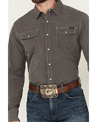 Cinch Men's Solid Long Sleeve Snap Performance Western Shirt
