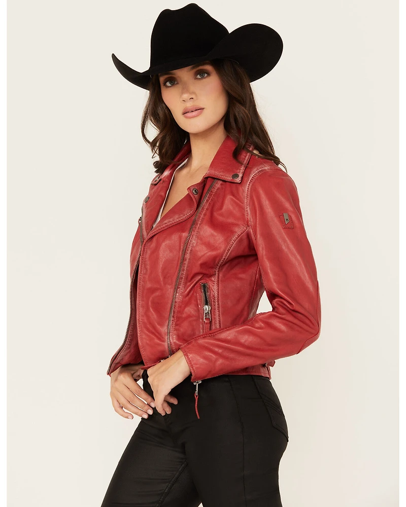 Mauritius Leather Women's Christy Scatter Star Jacket