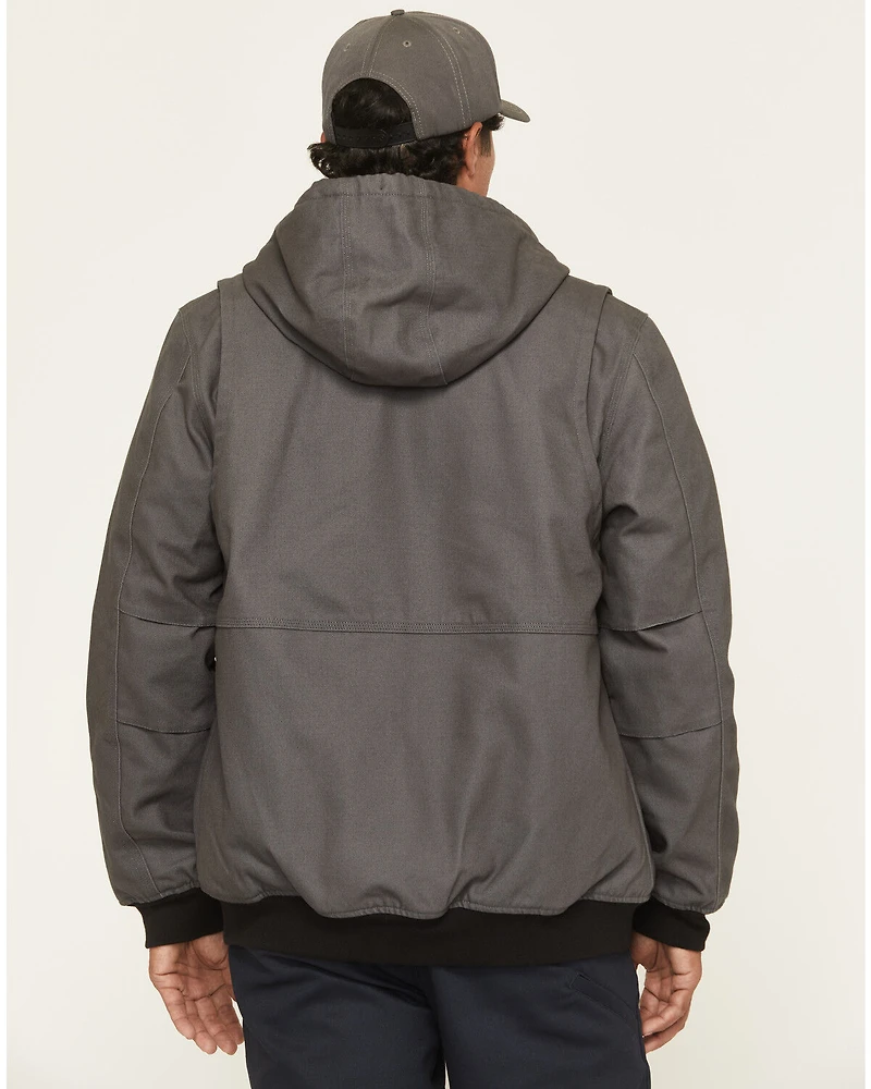 Hawx Men's Basalt Fleece Lined Hooded Duck Canvas Jacket