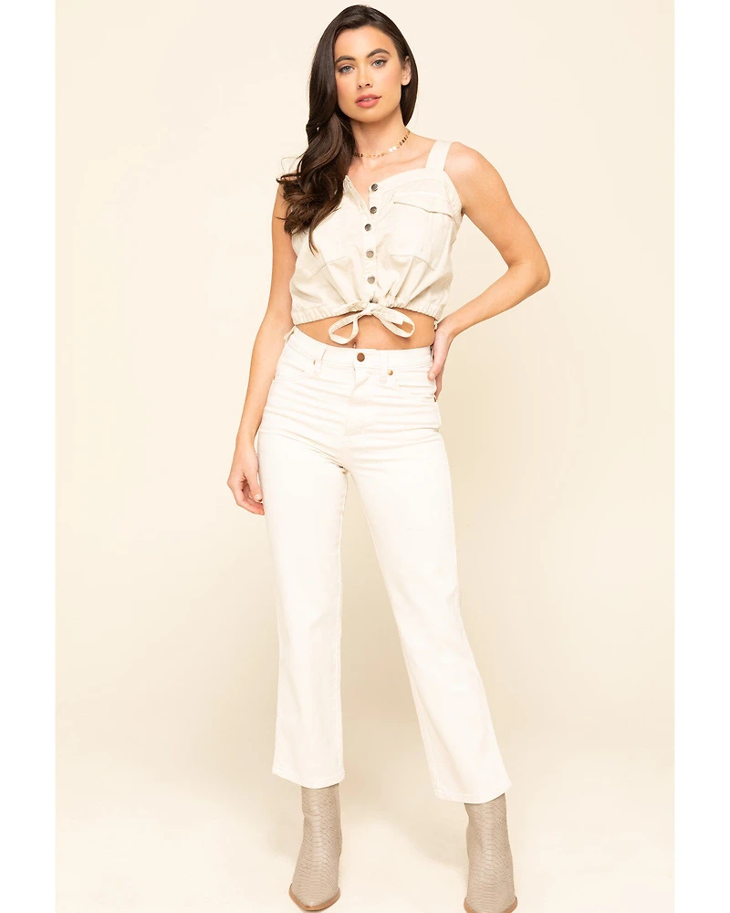 Free People Women's Palm Desert Denim Top