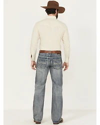 Rock & Roll Denim Men's Double Barrel Medium Wash Straight Jeans