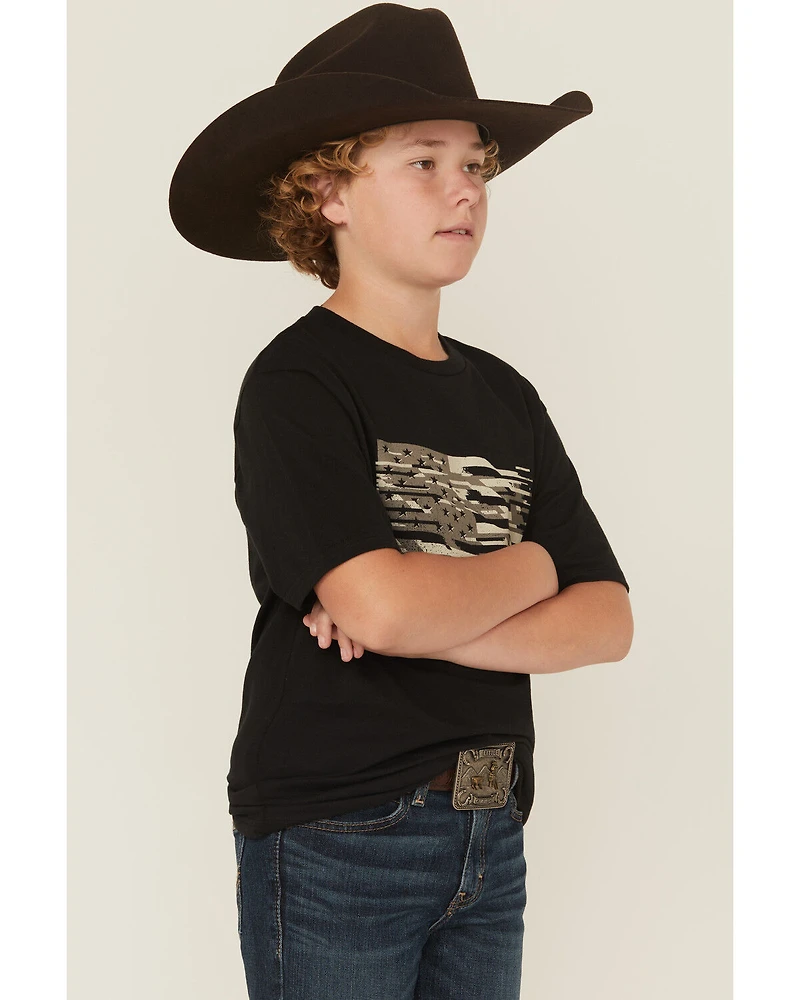 Ariat Boys' Freedom Flag Short Sleeve Graphic T-Shirt