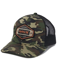 Hurley Men's Camo Print Brighton Logo Patch Ball Cap