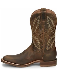 Tony Lama Men's Bowie Oak Western Boots - Broad Square Toe