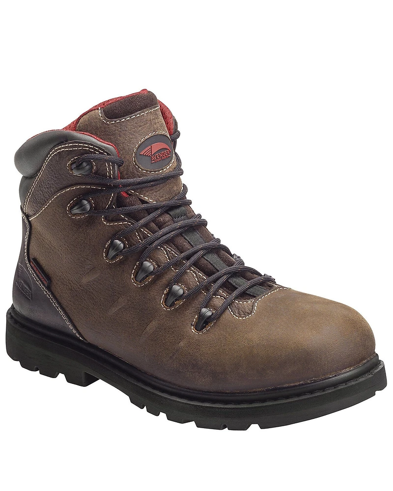 Avenger Men's Waterproof Lace-Up Work Boots - Soft Toe