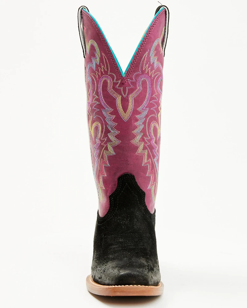 Justin Women's Breaking News Suede Western Boots - Square Toe