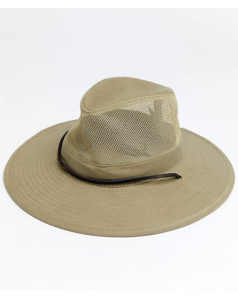 Hawx Men's Sidewall Safari Mesh Sun Work Hat