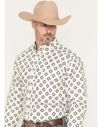 Ariat Men's Cai Southwestern Print Long Sleeve Button-Down Western Shirt