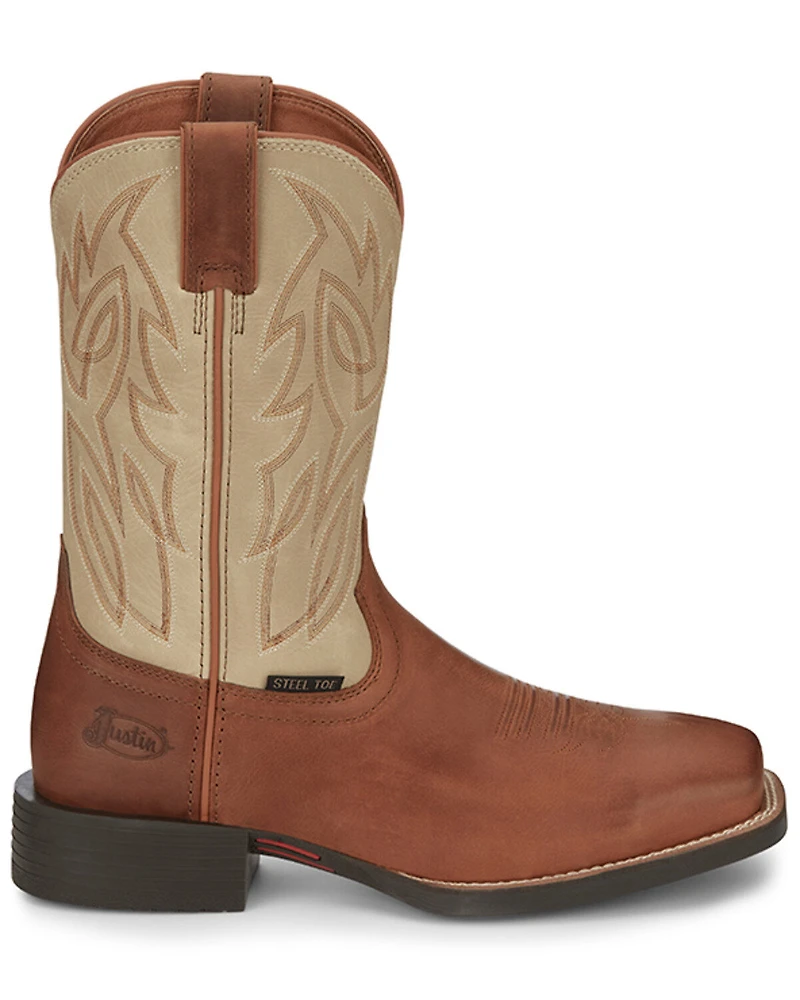 Justin Men's Canter Work Boots - Steel Toe