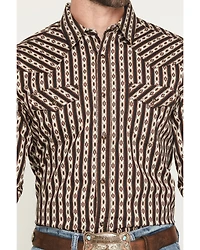 Cody James Men's Cowboys Legacy Southwestern Striped Long Sleeve Snap Western Shirt