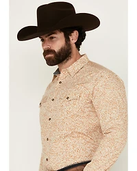Cody James Men's Playing Field Floral Print Long Sleeve Snap Western Shirt