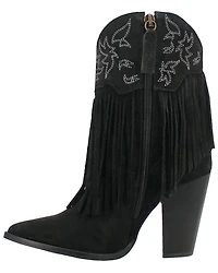 Dingo Women's Crazy Train Leather Booties - Round Toe