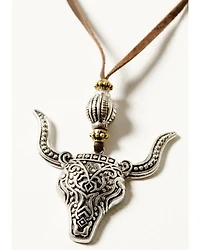 Shyanne Women's Sierra Winter Longhorn Necklace