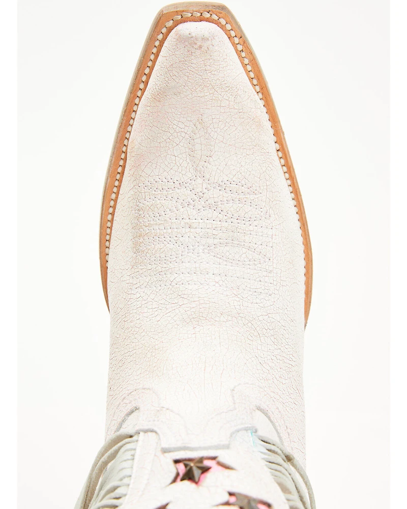 Corral Women's Star Inlay Fringe Tall Western Boots - Snip Toe