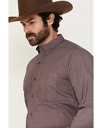 Wrangler x Cody Johnson Men's Geo Print Long Sleeve Button-Down Western Shirt