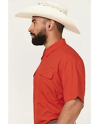 Ariat Men's VenTek Outbound Solid Short Sleeve Button-Down Western Shirt