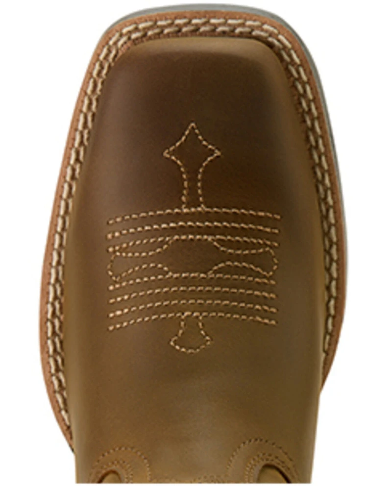 Ariat Boys' Tombstone Distressed Western Boots - Broad Square Toe