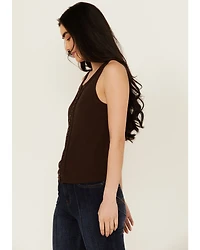 Idyllwind Women's Edna Button Front Ribbed Tank