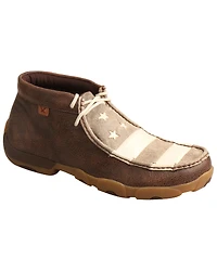 Twisted X Men's Patriotic Driving Moccasin Shoes - Moc Toe