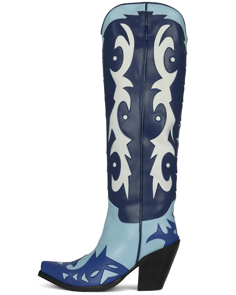 Jeffrey Cambell Women's Starwood Tall Western Boots - Snip Toe