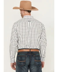 Ariat Men's Remi Wrinkle Free Plaid Print Long Sleeve Button-Down Western Shirt