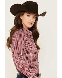 Ariat Women's Geo Team Kirby Long Sleeve Button Down Stretch Western Shirt