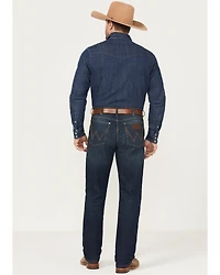 Wrangler Retro Men's 88MWZ Dark Wash Slim Fit Straight Stretch Denim Jeans