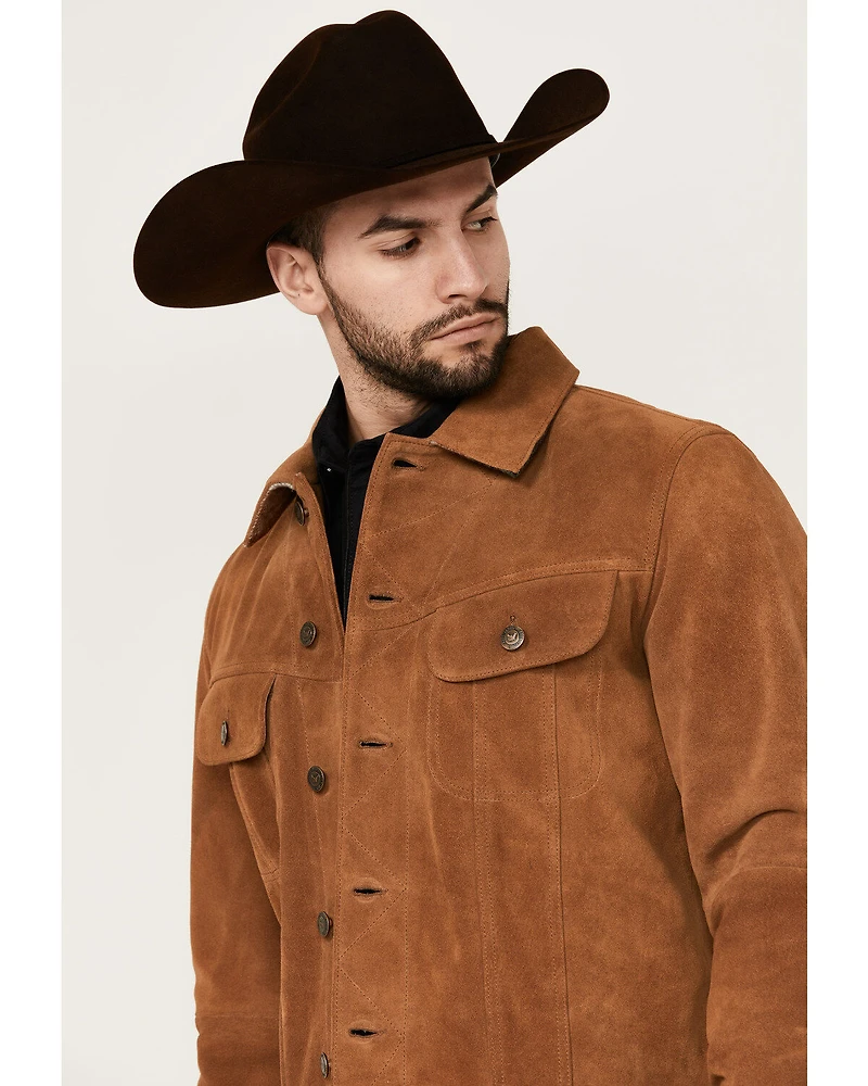 Cody James Men's Fire Smoke Suede Sweater Insert Jacket