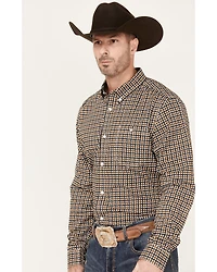 RANK 45® Men's Lightning Geo Print Long Sleeve Button-Down Stretch Western Shirt