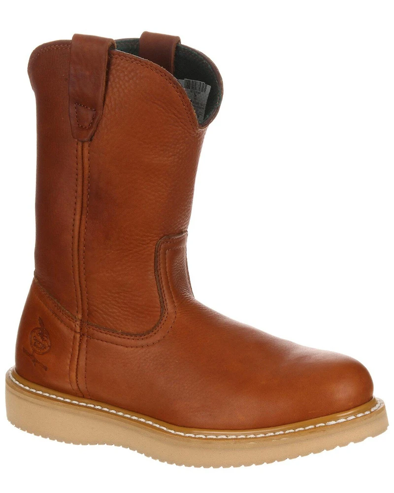 Georgia Boot Men's Wellington Barracuda Work Boots - Steel Toe