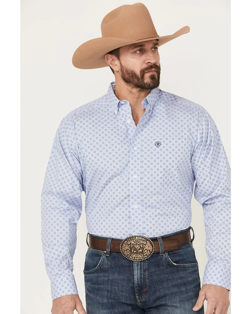 Ariat Men's Otello Geo Print Wrinkle Free Long Sleeve Button-Down Western Shirt