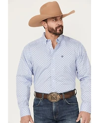 Ariat Men's Otello Geo Print Wrinkle Free Long Sleeve Button-Down Western Shirt