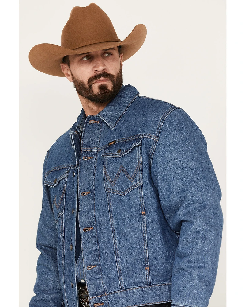 Wrangler Men's Serape Lined Denim Jacket