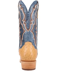Dan Post Men's Brady Exotic Full-Quill Ostrich Tall Western Boots - Broad Square Toe