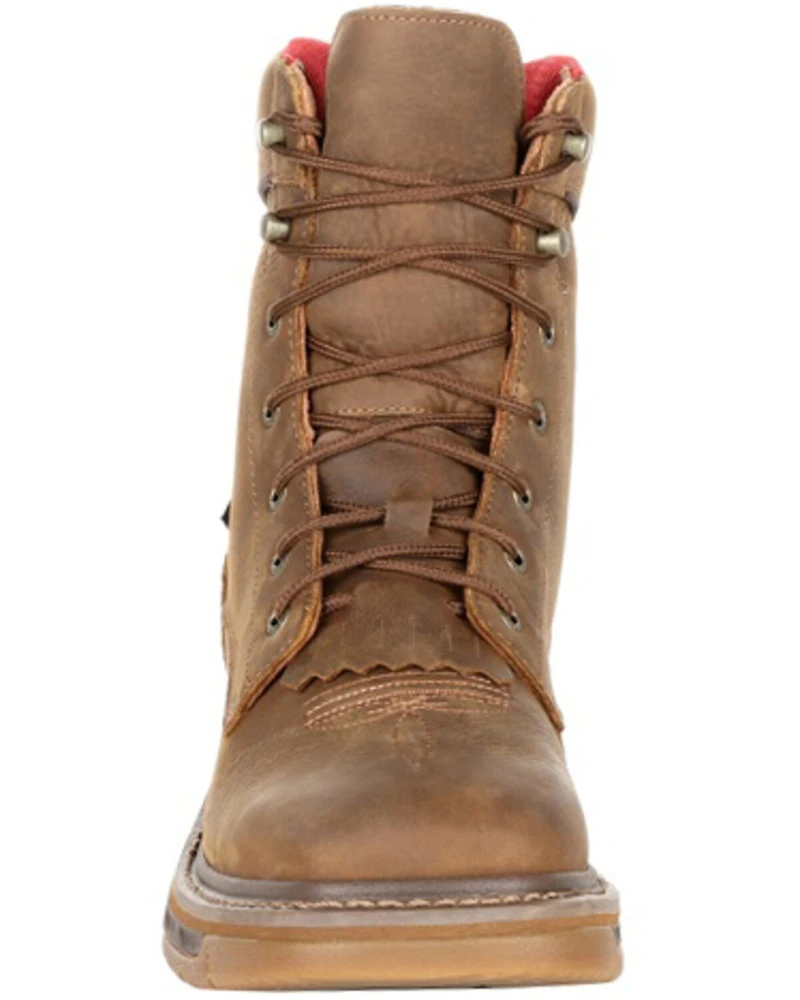 Rocky Men's Iron Skull Waterproof Lacer Work Boots - Soft Toe