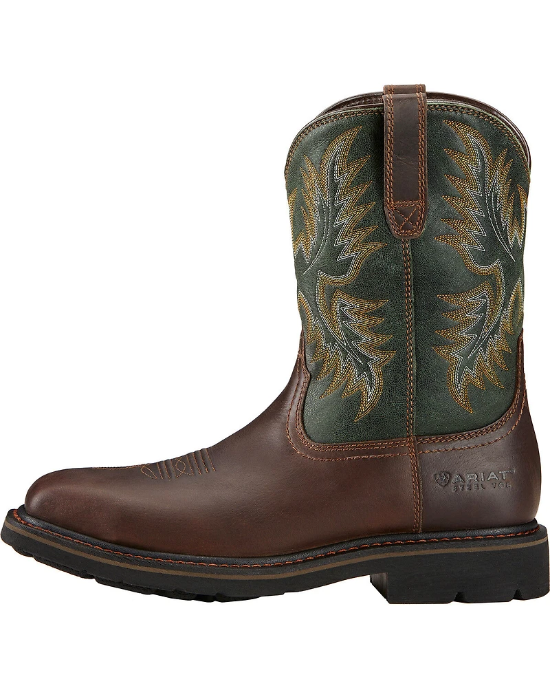 Ariat Men's Sierra Western Work Boots - Steel Toe