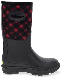 Western Chief Women's Polarprene Buffalo Check Faux Fur Mid Rubber Boots