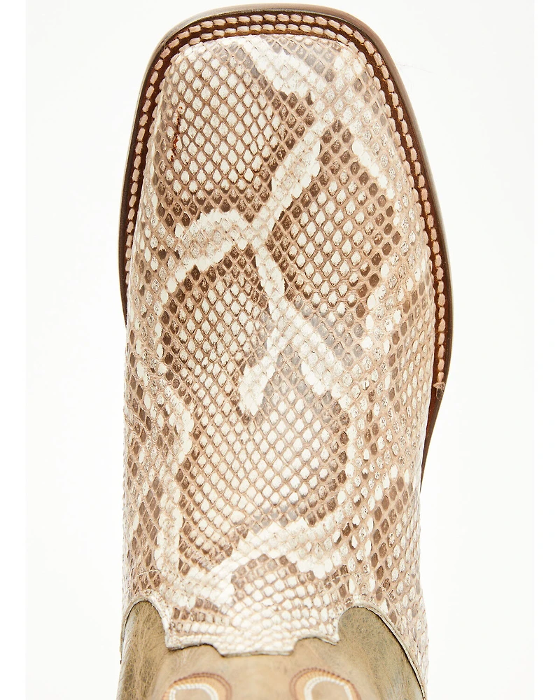 Dan Post Men's Exotic Python Western Boots - Broad Square Toe