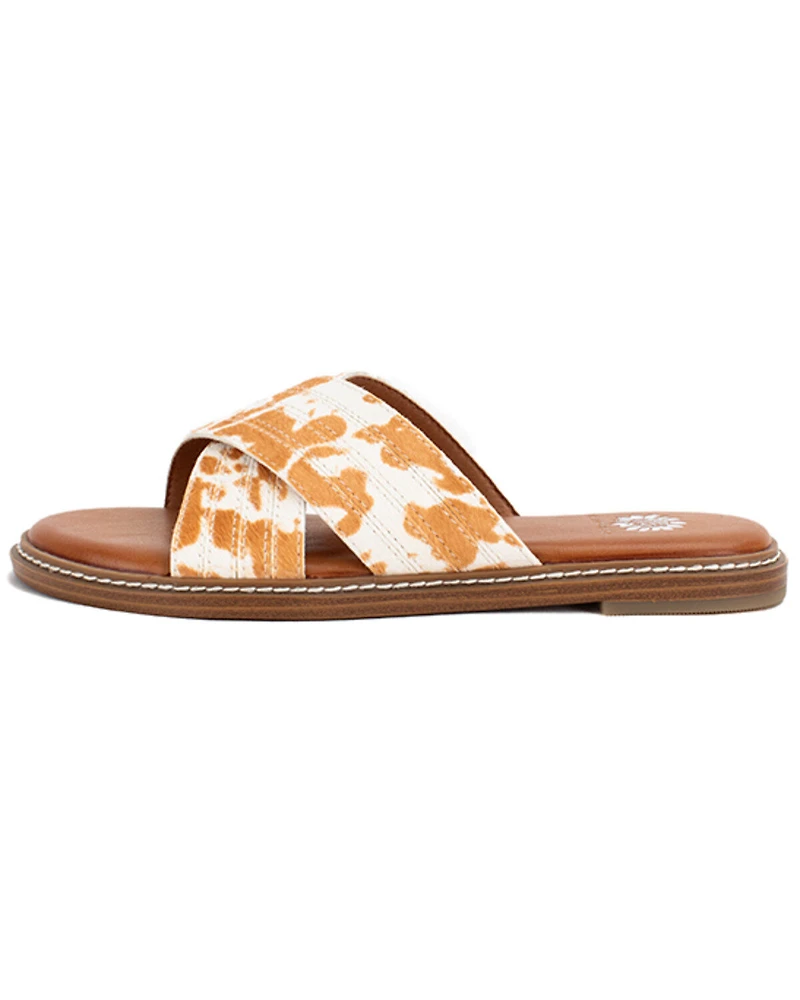 Yellow Bow Women's Linta Crossband Slide Sandals