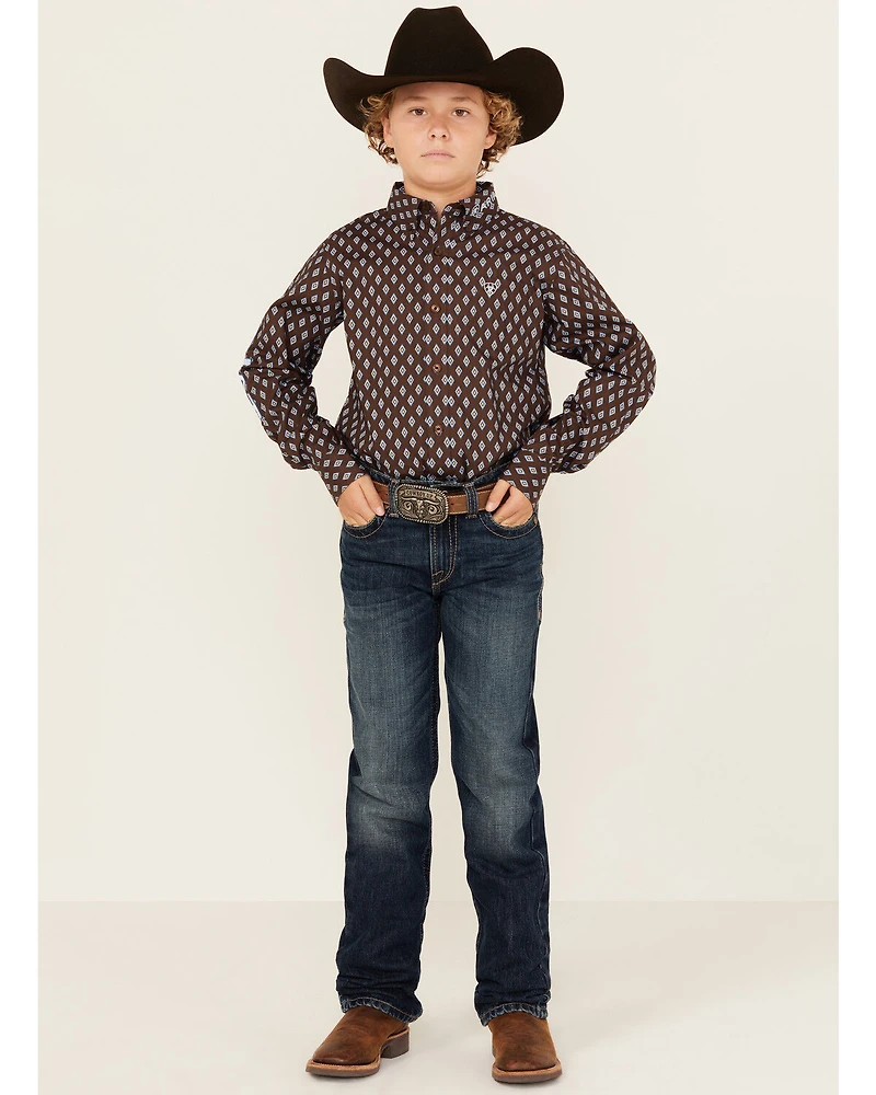 Ariat Boys' B5 Dark Wash Slim Straight Denim Jeans
