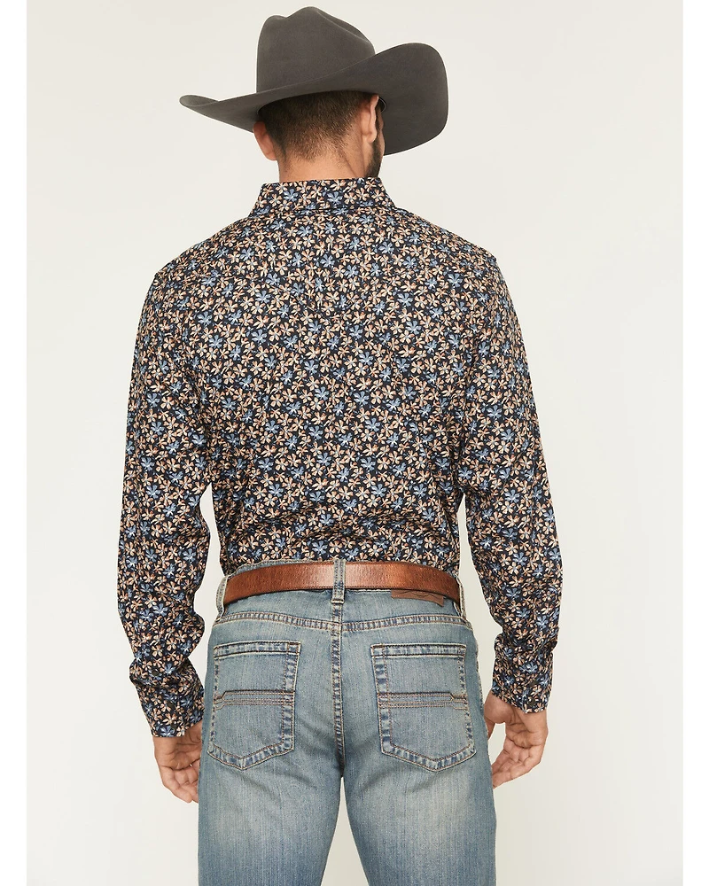 Cody James Men's Howdy Haven Floral Print Long Sleeve Snap Western Shirt