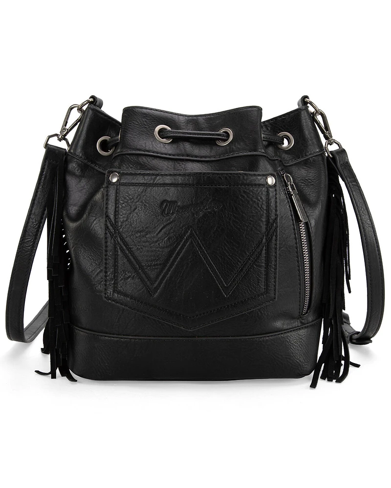 Wrangler Women's Daenerys Winter Southwestern Drawstring Crossbody Bag