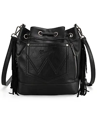 Wrangler Women's Daenerys Winter Southwestern Drawstring Crossbody Bag