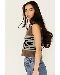 Pendleton Women's Printed Zip Sweater Vest